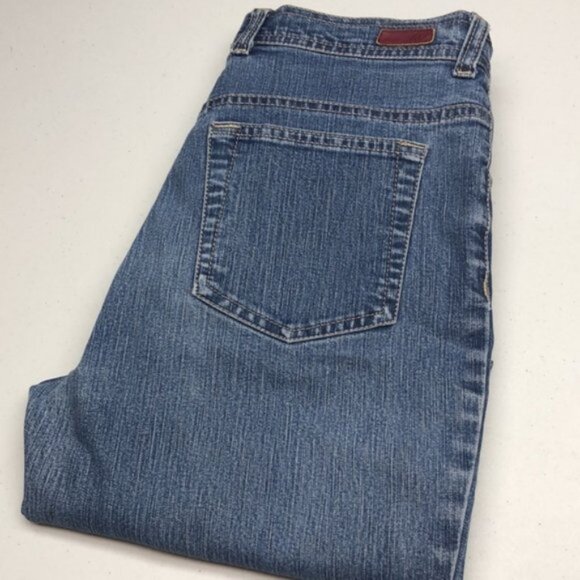 VINTAGE GLORIA VANDERBILT CROP STRAIGHT JEANS 8x26 - Picture 1 of 11